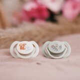 BabyOno Ortodontski simetrični dudi GLOW 6-18 m, 2 kosa | Shoptok.si
