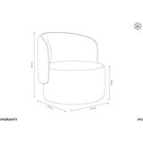 Makamii Siva fotelja Ipo – | shoptok.hr