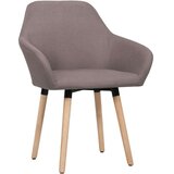  Blagovaonske stolice od tkanine 2 kom bež - Sivo-smeđa 2 | shoptok.hr