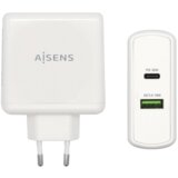 AISENS Cargador 48W 1XUSB-C PD3.0 30W 1XUSB-A QC3.0 18W Blanco, (21262270) Cene
