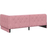  Kutni okvir kreveta Ružičasta 100 x 200 cm Baršun | shoptok.hr