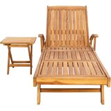  Suncobran s stolom 2 pcs Smeđa 40 x 40 x 40 cm Čvrsto teak drvo - Smeđa sa stolom | shoptok.hr