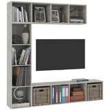  3-dijelni set ormarića za knjige/TV boja betona 180x30x180 cm | Eponuda.ba