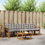  Set vanjskih sofa 5 kom. Prirodna i svijetlo siva | shoptok.hr
