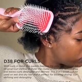 Denman Detangling D38 The Detangling & Styling Paddle velika plošna četka za dugu kosu Pink Crush 1 kom | shoptok.hr
