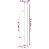  Ručke za ormarić 20 kom brončane 96 mm od nehrđajućeg čelika | shoptok.hr