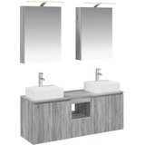  Set ormarića za kupaonicu 5 pcs Siva Sonoma Konstruirano drvo | Shoptok.si