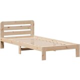  Posteljni okvir brez vzmetnice 75x190 cm trdna borovina, (21607313) | Shoptok.si