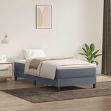 Box spring krevet s madracem tamnosivi 80 x 220 cm baršunasti | shoptok.hr