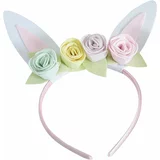 Ginger Ray® traka za glavu easter bunny ear pojastel roses with leaves