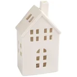 Porcelanska kućica za sveću 19,4 cm bela