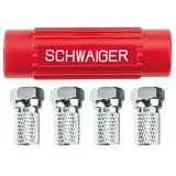 SCHWAIGER Set f vijačnih priključkov (1 x orodje za vijačenje, 4 x vijačni konektor tipa F, Premer: 7 mm) | Shoptok.si