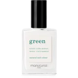 green nail polish natural & nude - snow