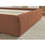 Bobochic Paris Oranžna oblazinjena zakonska postelja s prostorom za shranjevanje/brez vzglavja z letvenim dnom 160x200 cm Inera – | Shoptok.si