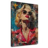  Slika MARILYN MONROE - Ikona v soju luči | 100 % izvirni akril poslikan | Shoptok.si