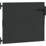 vidaXL Vrtna vrata Crna 105 x 100 cm Čelik s praškastim premazom | shoptok.hr