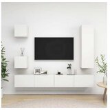  Komplet TV omaric 5-delni bela iverna plošča | Shoptok.si