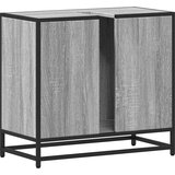 vidaXL Kopalniška omarica siva sonoma 65x33x60 cm inženirski les | Shoptok.si