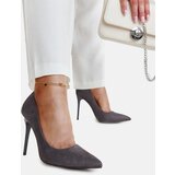 Gemre Dark grey stilettos with leather insole Amedie | Eponuda.ba