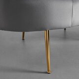 Bessagi Home dvosed lou, siva, žamet | Shoptok.si