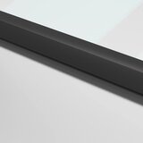 Sobna vrata tanka crna 102,5x201,5 cm kaljeno staklo i aluminij | Eponuda.ba