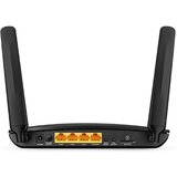 Tp-link 300Mbps Wireless N 4G LTE Router with 4G LTE modem, LTE-FDD/LTE-TDD/DC-HSPA+/HSPA+/HSPA/UMTS/EDGE/GPRS/GSM, 3x10/100Mbps LAN ports, 1x10/100Mbps LAN/WAN port, 300Mbps / 2.4GHz, 802.11b/g/n, 2 Internal, 2 Fixed External WiFi Antennas | shoptok.hr
