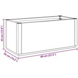  Kutija za cvijeće u vrtu Smeđa 80 x 36 x 35 cm Polipropilen - Smeđa 80 x 36 x 35 cm | shoptok.hr