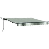  Tkanina za tende s Zelena i bijela 350 x 250 cm Poliester | shoptok.hr
