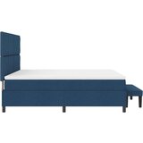 vidaXL Krevet s box springom s madracem i klupom plavi 180x200 cm tkanina | shoptok.hr