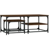 vidaXL Uklapajući stolići za kavu 2 kom boja hrasta konstruirano drvo | shoptok.hr