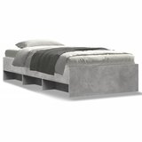  Okvir kreveta boja betona 90 x 190 cm od konstruiranog drva | shoptok.hr