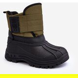 Big Star Children's Laced Up Snow Boots With Fleece Lining Khaki | Shoptok.si