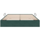  Otomanski krevet s pohranom Tamnozelena 140 x 190 cm Baršun | shoptok.hr