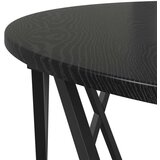 vidaXL Crni hrast Konstruirano drvo, Metal Srednji Dekorativni detalji | shoptok.hr