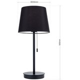 Orion LA 4-1205/1 - Stona lampa sa USB portom LUDWIG 1xE27/40W/230V crna | Eponuda.com