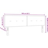 vidaXL LED uzglavlje s gumbima crno 80 cm tkanina | shoptok.hr