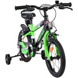 Volare dječji bicikl Sportivo 14″ zeleno-crne boje, s dvije ručne kočnice | shoptok.hr
