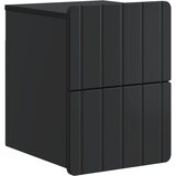  Noćni ormarić za montažu na zid 2 pcs Crna 33 x 34,5 x 43 cm | shoptok.hr