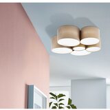 Eglo Pastore 1 plafonjera/6, e27, prečnik 990, tekstil siva/bela | Eponuda.com