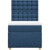  Krevet s oprugama i madracem plavi 90 x 190 cm od tkanine | shoptok.hr