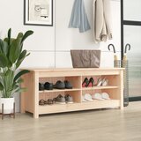 vidaXL klupa za cipele 110 x 38 x 45,5 cm od masivne borovine Cijene