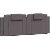  Jastuk za uzglavlje Viana sivi 140 cm od umjetne kože | shoptok.hr