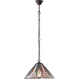  Endon 63937 - Luster na lancu Tiffany ASTORIA 1xE27/60W/230V prečnik 40 cm | Eponuda.com