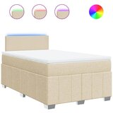 Maison Chic Box spring postelja - Vzmetna postelja z vzmetnico krem 120x200 cm blago SL17406, (21882423) | Shoptok.si