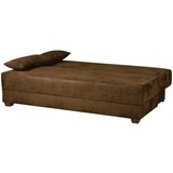 MID.YOU ZOFA S POSTELJNO FUNKCIJO, rjava tekstil | Shoptok.si