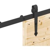 vidaXL Drsna vrata s kompletom vodil 70x210 cm trdna borovina | Shoptok.si