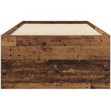  Okvir kreveta s pohranom s ladicama Staro drvo 80 x 200 cm Slike