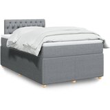 Maison Chic Box spring postelja - Vzmetna postelja z vzmetnico svetlo siva 120x200 cm blago SL23096, (21891796) | Shoptok.si