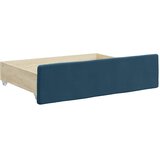  Dnevni krevet na razvlačenje s ladicama plavi 100x200 cm baršun | shoptok.hr