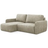 Makamii Bež sklopiva/s prostorom za odlaganje kutna garnitura od šenila (s lijevim kutom/s ležaljkom) Lilo – | shoptok.hr